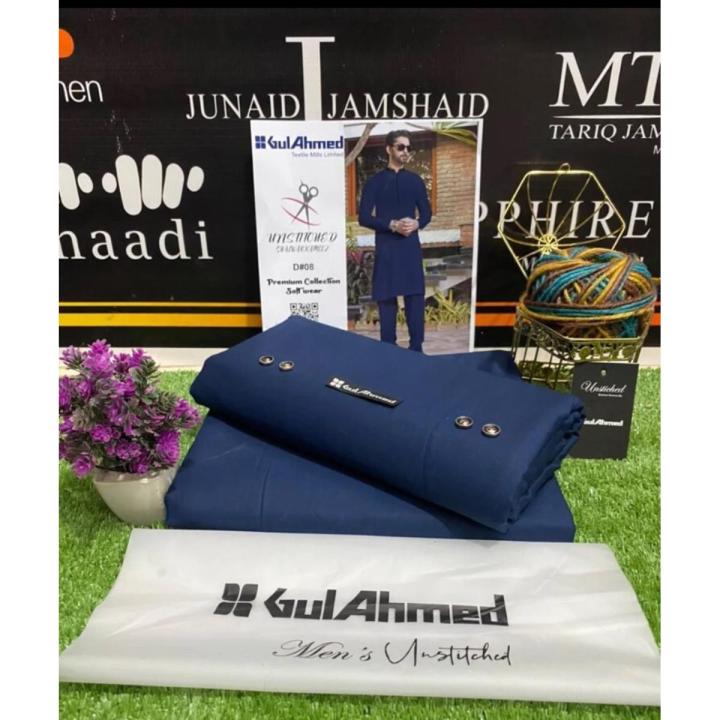 PURE COTTON LATHA FABRIC (UNSTITCHED)FOR MEN(SHALWAR-KAMEEZ)