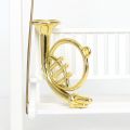 Home Decor Toy Miniature Model Mini Trumpet Saxophone Plastic Portable Plastic Musical Instrument Saxophone Dollhouse Mini Musical :12 Dollhouse. 