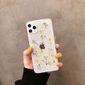 Real Dried Pressed Flowers Phone Case For iPhone 13 12 11 Pro Max X XR XS Max 6 S 7 8 Plus 13Promax Case Soft Clear Floral Cover. 
