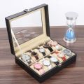 6/10/12 Grids Watch Box PU Leather Watch Display Case Storage Box Organizer Watch Jewelry Display Box Gifts For Men/Women Unique Gifts DreamEmporium. 