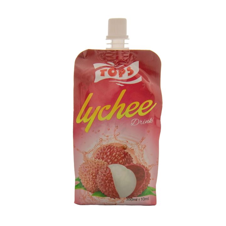 Tops Lychee Flavoured Juice 250ml x 12 Pouches