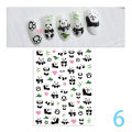 1Pcs Cartoon New Embossed Panda Nail Stickers Art Stickers Nail Art Decoration SUPER BABY. 