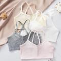 【Happier】Hot Sale Fashion Brafor Girls Breathable Cotton Ribbed Knit Girl Bra Gift Girl Bra Teen Crop Top Underwear Vest Puberty Sport Training Bras Streetwear Tube Top New. 