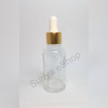 30ml Frosted Glass Bottle for Serum or Essential Oils with Black Dropper. 