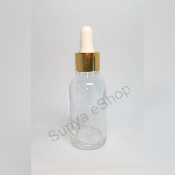 30ml Frosted Glass Bottle for Serum or Essential Oils with Black Dropper