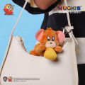 Cat and Mouse Fun Stretchable Vibration Stuffed Toy Pendant Creative Burger Cheese Doll Decompression Doll. 