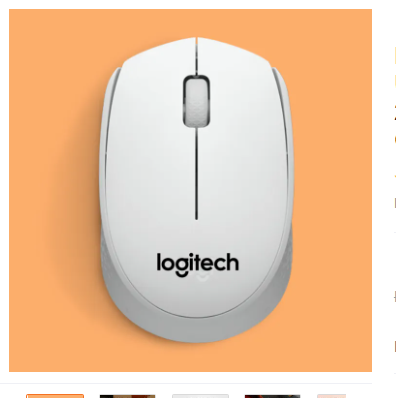 【CUTE】 Wireless Mouse for Laptop, PC, MacBook, Mobile, Smart TV & Gaming ~ Mini USB Optical LED Bluetooth Mouse Wireless ~ 2.4GHz Backlit Mice with Changeable Battery for Girls Computer & Tablet in White ~ FunBug