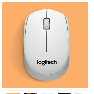 【CUTE】 Wireless Mouse for Laptop, PC, MacBook, Mobile, Smart TV & Gaming ~ Mini USB Optical LED Bluetooth Mouse Wireless ~ 2.4GHz Backlit Mice with Changeable Battery for Girls Computer & Tablet in White ~ FunBug