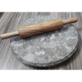 Marble Chakla with wooden belan/Marble Roti Maker/Marble cutting board/Marble Board with rolling pin/Marble round cheese serving board / Gift for girls. 