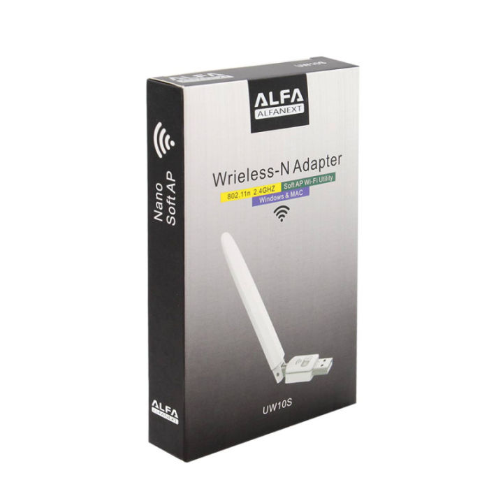 Alfa%20Wifi%202.4ghz%20Wireless-n%20Usb%20Adapter%20+%20Antenna%20-%20Image%203