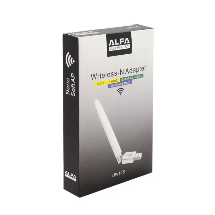 Alfa%20Wifi%202.4ghz%20Wireless-n%20Usb%20Adapter%20+%20Antenna%20-%20Image%203