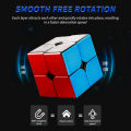 PinShang 2x2 3x3 Pyramid Magic Cube Magnetic Smooth Electroplating Speed Cube Toys Birthday Christmas Gift For Children Kids. 