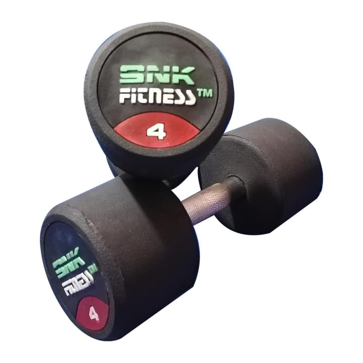 SNK FITNESS High Quality Stylish Professional Rubber Coated Dumbbell Fitness Home Gym Home Exercise Dumbells 4kg pair (4+4)