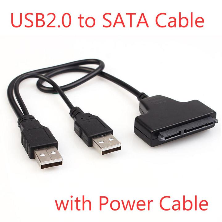 SATA USB 2.0 Adapter for HDD, SSD USB 2,0 to 2.5 inch HDD 7 + 15pin SATA Adapter for SATA hard disk SSD Adapter
