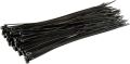 Pack of 100 Multipurpose Cable Tie Clip 200x2.5mm  - black - Self Locking Nylon Cable Zip Ties, Wire Tie Wraps for Home, Office, Garden, Garage, Workshop. 