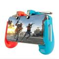 AK66 Mobile Game Controller 5 in 1 Joystick with Trigger for PUBG Black Fits 4.6 to 7.5 Inch Phones. 
