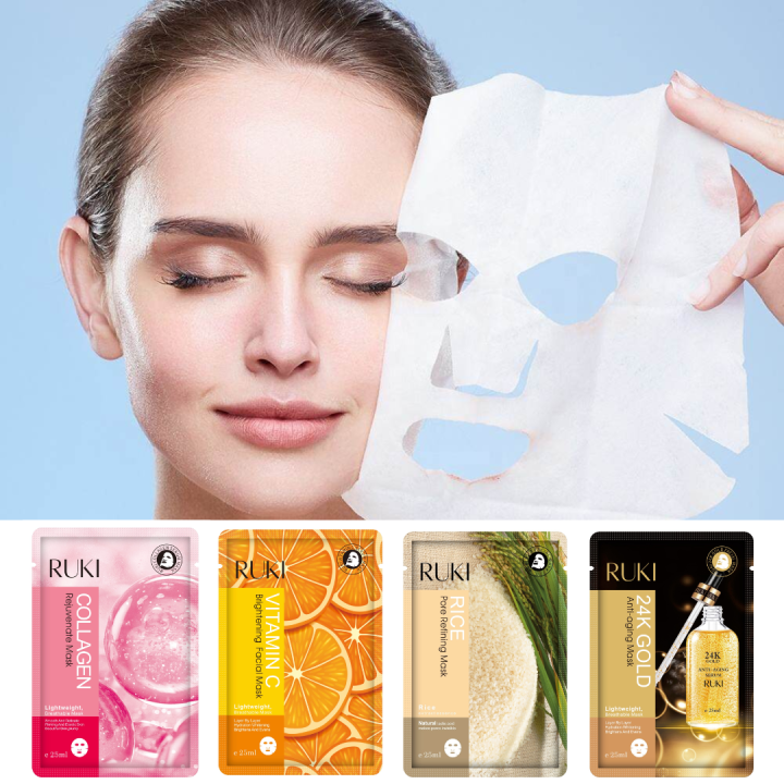 Korean%20Face%20Mask%20Pack%20of%208%20PCS%20RUKI%20Sheet%20Mask%20Moisturizing%20Facial%20Mask%20Rice,%20Hydrating,%20Gold%204K,%20Collagen,%20Vitamin%20C,%20Skin%20Care%20Mask%20-%20Image%205