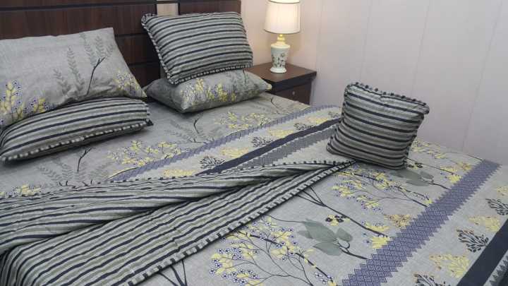 Comforter Set-Premium Quality King Size New Design Summer Comforter Set-7PCs.