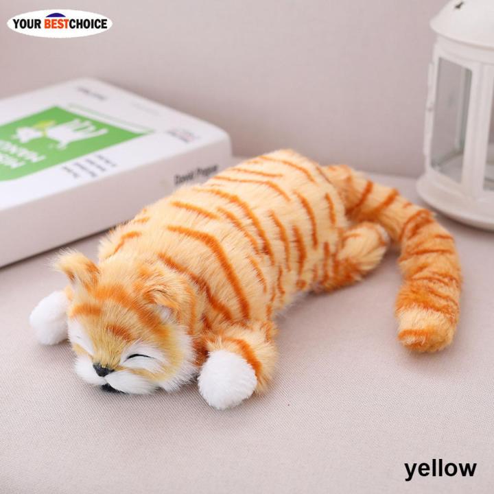 YBC Children Cute Electric Ragdoll Cat Dolls Plush Toy Sound Motor Kids Toys Gifts