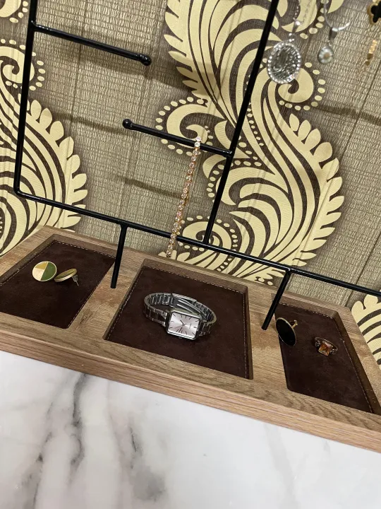 Premium%20Jewelery%20Stand%20Wooden%20Tray%20+%20Metal%20Rack%20Holder%20Organizer%20Rustic%20Wood%20Stand%20Tree%20Holes%20Display%20Rack%20for%20Stud%20Earings%20Rings%20Makeup%20&%20Hoop%20-%20Image%206