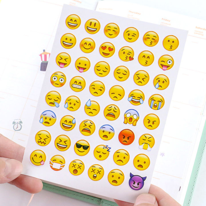 Panda Online Emoji Emoji Emoji Sticker Bag Contains 960 Emoji DIY Handbooks, Diary Decoration, 20 Emoji Stickers