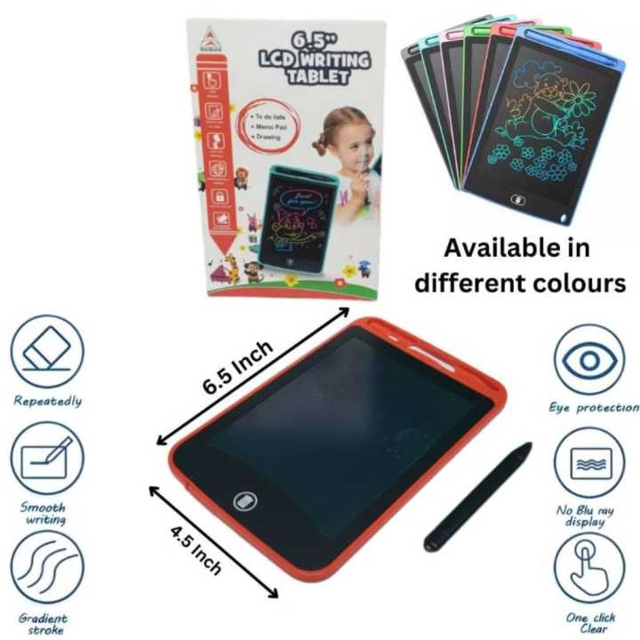 LCD Panel Colorful Writing Tablet 6.5 Screen Size | LCD Panel Handwriting Board/Magic Tablet. ( only 6.5 Inch Size is Available )