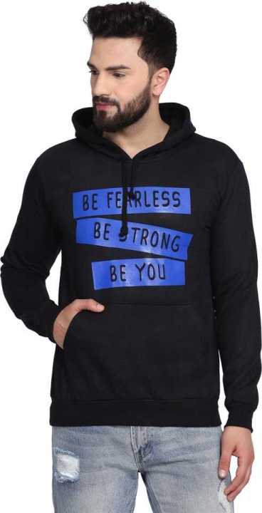 Fleece%20Printed%20Pull%20Over%20Hoodie%20for%20Men%20-%20Black%20-%20Image%204