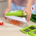 12pcs Set Nicer Dicer Plus Multi-Function Kitchen Tool Vegetables Fruits Dicer Food Slicer Cutter. 