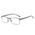 Men Myopia Glasses Anti Blue Light Reading Glasses Full Frame Stainless Steel Business Myopia Glasses with Degree 0 To -6.0. 