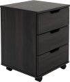 3-Drawer Vertical Filing Cabinet Rolling Wood Mobile File Cabinets Under Desk for Home Office with Casters. 