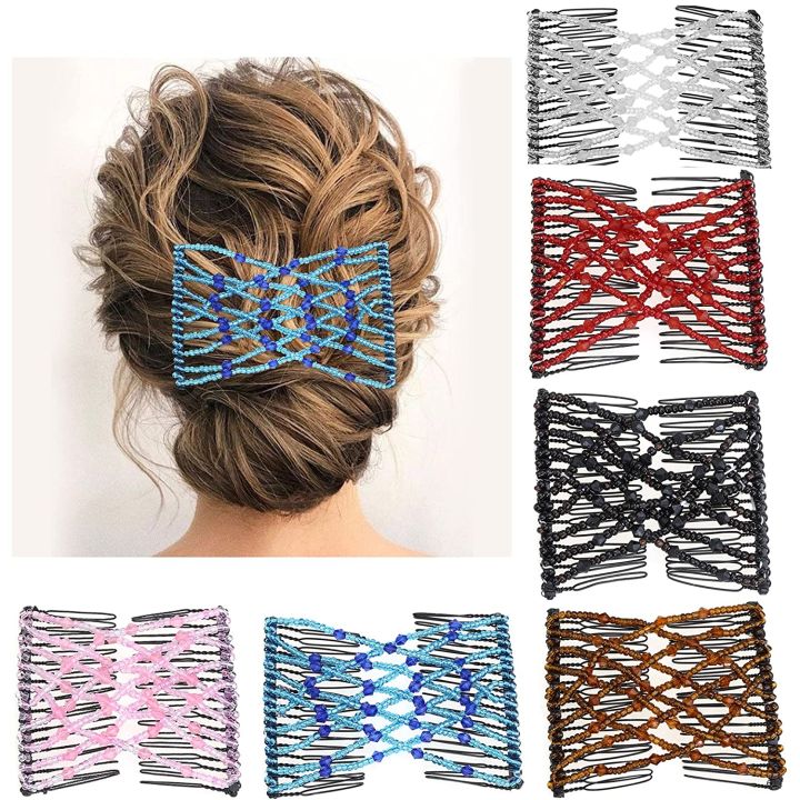 creative%20magic%20hair%20comb%20for%20women%20elastic%20rope%20disc%20hair%20clip%20fashion%20hair%20accessories%20-%20Image%204
