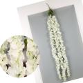 NS Collection-3 heads White Wisteria Garland Hanging Flowers Best for home decoration. 