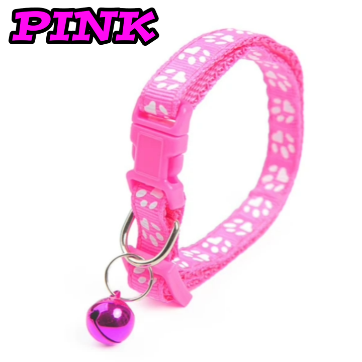 Cat Collar Adjustable Pet Cat Neck Collar with Big Ringing Bell