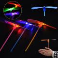 Children colorful luminous bamboo dragonfly Flash flying fairy  LED Toys. 