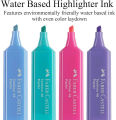 Faber Castell Textliner Highlighters, Pastel Colors - Box of 4. 
