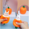 Carrot-Rabbit Squishy Anti Stress Funny ADHD Squeeze Toys Squishes Carrot Rabbit Fidget Toys Pop Up Squishy Rabbit in Carrot Stress Relief for Kids & Adult Tricky Funny Novelty Toy. 