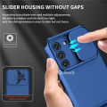 Quiberk for Samsung Galaxy S21 FE 5G Phone Case Slide Camera Cover Kickstand Hard Shockproof Armor Back Casing. 