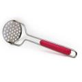 Multicolor Long Lasting Handle Kitchen Potato Masher (1 pc x Random Color) | Potato Masher Stainless steel potato and vegetable masher with plastic handle - assorted colors. 