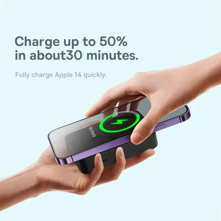 Baseus%20Magnetic%20Power%20Bank,%2010000mAh%20Wireless%20Powerbank%20PD%2020W%20with%20USB-C%20Cable,%20for%20MagSafe,%20for%20iPhone%2016/15/14/13/12%20Series,%20Black/White%20-%20Image%205