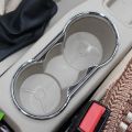 1 Car Water Cup Decoration Trim Sticker ABS Chrome Accessories Case For Ford Fiesta 2009-2015 Focus 2 2009 - 2012. 