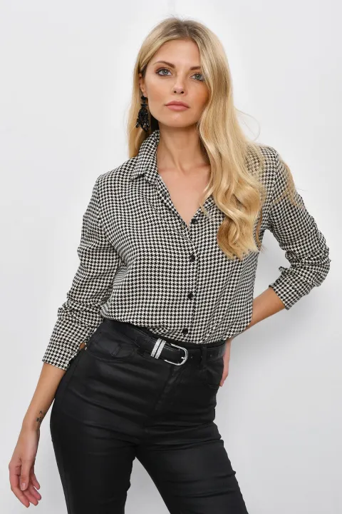 C&S%20Women's%20Ecru-Black%20Crowbar%20Shirt%20K366%20-%20Image%204