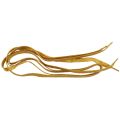 2X 45.7 inch Glitter Flat Coloured Shoelaces Boot Laces Shoelaces Sport Dance Fancy Dress-Gold. 