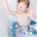 Children's Magic Ice Cube Toy Safe Bathing Colorful Lights Toddler Puzzle Novelty Gag Toy Early Education Light Up In Water Toys. 