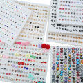100Pairs/box Small Stud Crystal Star Heart Moon Earrings Sets For Women Girl Child Jewelry Accessories. 