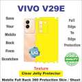 Vivo V29E FULL BACK 360 PROTECTION SKIN WRAP PROTECTOR  / BACK PROTECTION SHEET WITH CAMERA AND 4 SIDES PROTECTION PREMIUM QUALITY. 