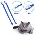 CAT & DOG - TOOTH BRUSH SET DUAL HEAD PET TEETH CLEANER. 