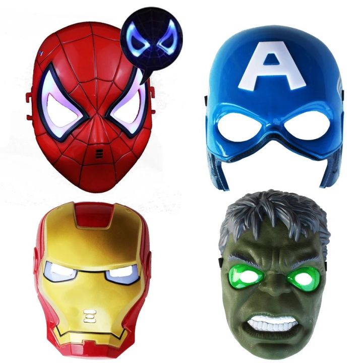Spiderman%20Led%20Light%20Marvel%20Collection%20Face%20Mask%20Hero%20Set%20For%20Kids%20-%20E10900%20-%20Image%203