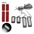 Armrest Interior Door Handle Lighting LED Universal Decorative Lights Car Inner Bowl Light 4Pcs Car Styling Auto Atmosphere Lamp-white. 