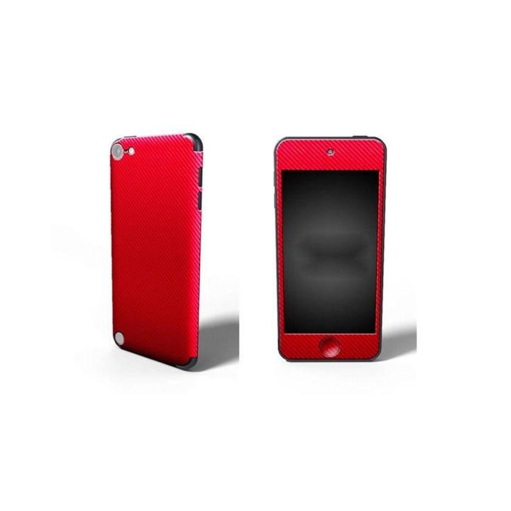APPLE IPOD TOUCH 5 Red Carbon Fiber Texture Skin