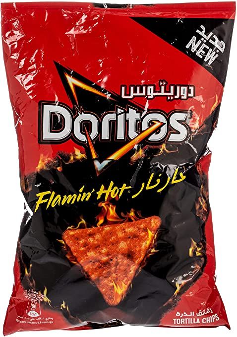 Doritos Flamin Hot Nacho Crunchy Tortilla Chips 175 GM Pack